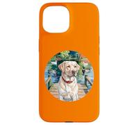 Caccia Yellow Lab, cane Labrador con anatre, uccelli acquatici. Custodia per iPhone 15