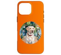 Caccia Yellow Lab, cane Labrador con anatre, uccelli acquatici. Custodia per iPhone 16 Pro Max