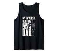 Cacciatore Amante della Caccia Il Mio Compagno di Caccia Preferito Mi Chiama papà Canotta
