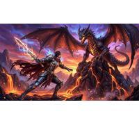 Cacciatore di Draghi Puzzle 1000 Pezzi,Gioco Educativo,dai 14 Anni,Decorazione Casa Eroe,Adulti E Ragazzi,Sfida Impossibile,Cartone Di Qualità,Idea Regalo,Antistress 70x50cm