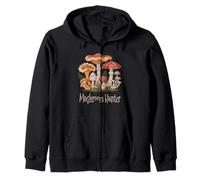 Cacciatore di Funghi Foraggiamento Amante della Natura Foresta Foresta Fan Felpa con Cappuccio