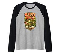 Cacciatore di Funghi Regalo Cacciatore Hunt Like a Fungi Maglia con Maniche Raglan