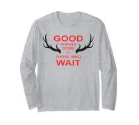 Cacciatore Le Cose Belle richiedono Tempo Caccia Cervi Maglia a Manica