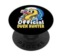 Cacciatore ufficiale di anatre Divertente anatra in rubber PopSockets PopGrip Adesivo