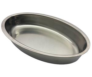 Cacciatori pirofila professionale ovale cm 43x20 h6 in acciaio inox 18/10