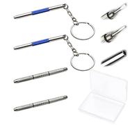 Cacciavite a 4 pezzi con valigetta da 1 pezzo, mini cacciavite per occhiali, set di riparazione di precisione, mini cacciavite di precisione portachiavi