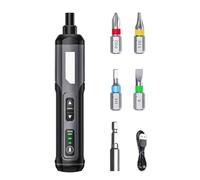 Cacciavite a batteria compatto a 3 velocità 4 marce coppia con asta di prolunga e punte per montaggio facile cacciavite elettrico
