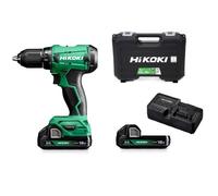 HiKOKI Akku-Bohrschrauber DS18DA (18V, Li-Ion, 50 Nm, 20-stufige Drehmomenteinstellung, LED, im Transportkoffer, inkl. 2x 2.0 Ah Akku und Ladegerät