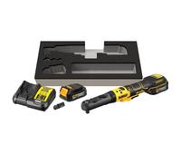 DeWALT Cricchetto a batteria DCF510E2G-QW 12 V, chiave a cricchetto 3/8 e 1/2 con coppia fissa max. 102 Nm