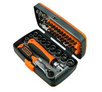 Cacciavite a cricchetto | Cofanetto 38 in 1 di prese magnetiche - Strumento magnetico con 10 boccole e 22 per costruzione di motocicli automobilistici lavorazione del legno