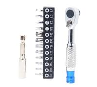 Cacciavite a cricchetto con coppia elevata, design a 72 denti per una rotazione fluida in aree compatte, adatto per più tipi di punte, strumento di manutenzione della bici resistente