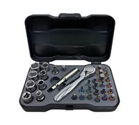 Cacciavite a Cricchetto Magnetico | 34 in 1 Portatile multi-punta universale - Set di Utensili di Riparazione Intercambiabili - per Progetti Fai Da Te, Riparazione di Elettronica, Mobili, Bicicletta e