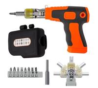 Cacciavite A Cricchetto - Punte Magnetiche Antiscivolo | Set Di Cacciaviti A Cricchetto | Kit Riparazione Elettronica Computer | A Con Porta Punte A Scomparsa Per Fai Da Te