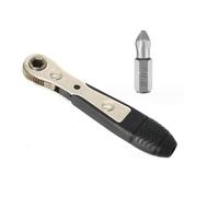 Cacciavite a cricchetto regolabile da 1/4", commutazione rapida di direzione, acciaio trattato termicamente ad alta coppia, design compatto da 12 cm per spazi ristretti e per compiti di precisione