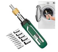 Cacciavite a cricchetto, utensili manuali magnetici 14 in 1, kit di cacciaviti per punte intercambiabili, per assemblaggio di giocattoli, elettronica, auto, progetti artigianali, elettrodomestici