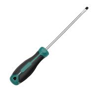 Cacciavite a croce lunga da 6 mm, piatto con manico in gomma, per riparazioni domestiche, impugnatura ergonomica