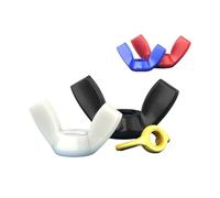 Cacciavite a farfalla in nylon bianco nero rosso for dado a farfalla M3 M4 M5 M6 M8 M10 M12(M3(440pcs) black)