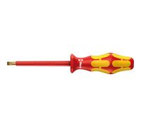 Wera Kraftform WER006116 - Cacciavite isolato VDE a taglio, 4,0 x 150 mm