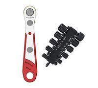 Cacciavite bidirezionale piatto cacciavite strumento gambo chiave cricchetto Bit HolderTool panettieri spolverare bacchetta