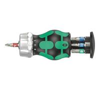 Cacciavite con porta-bits in acciaio inox Wera (x5) Noir