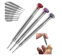 Cacciavite da 0,6-2,0 mm Kit di strumenti for la riparazione dell'orologio Cacciavite a croce Phillips piatto in lega di acciaio inossidabile Punteruolo for occhiali for telefoni cellulari ( Color : 1