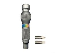 Cacciavite di precisione in lega di alluminio con punta magnetica da 6,35 mm e blocco auto per riparazioni elettroniche e montaggio di mobili in spazi ristretti (B)