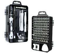 Cacciavite di precisione magnetico 115 in 1 con punte Strumenti di leva per piede di porco Manico telescopico Alberi di estensione Pinzette Magnetizzazione Strumento di smagnetizzazione per computer