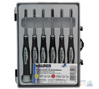 Cacciavite Di Precisione Maurer Plus Acciaio Temprato Serie 6 Pz 4 Taglio - 2