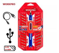 CACCIAVITE DI PRECISIONE USB RICARICABILE 3.6V LI-ION CON KIT DI PUNTE 26 PEZZI