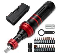 Cacciavite dinamometrico ergonomico con manometro di torsione scorrevole, coppia regolabile da 25,4 a 80 libbre e un set completo di punte con testa esagonale e per varie riparazioni (1-8N.M)