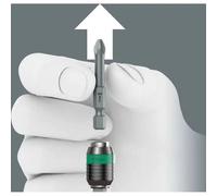 Wera, 7430 Kraftform Giravite dinamometrici regolabili con porta-inserti Rapidaptor, 1/4 pollice, 0,10-0,34 Nm
