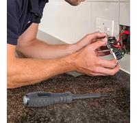 Cacciavite elettrico ad alta coppia con penna tester di tensione 12-220 V, rilevamento di induzione ACDC, matita elettrica isolata per test elettrici, tipo incrociato, (punta a croce)