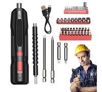 Cacciavite elettrico Batteriy-Screwdrer Set Elettricamente, il cacciavite del computer wireless | Ricarica USB, cacciavite elettrico portatile impostato per uso domestico con una coppia alt