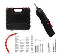 Cacciavite elettrico, cacciavite a batteria | Piccolo cacciavite da trasporto con accessori,Potente kit a vite elettrico kit rotante esercizio senza fili per riparazioni professionali e uso dome
