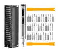 Cacciavite elettrico, mini cacciavite a batteria da 3,7 V con 41 bit, 200 giri/min e 3 impostazioni di coppia, strumento di riparazione di precisione per telefono, orologio, fotocamera, laptop