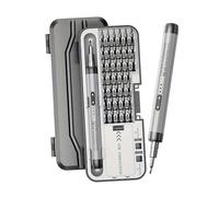 Cacciavite elettrico senza fili di precisione con 38 punte magnetiche e batteria ricaricabile USB-C - Set di cacciaviti compatti con custodia organizer, magnetizzatore e deagnetizzatore per