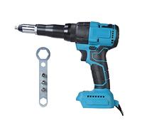 Cacciavite for utensili elettrici a batteria for rivettatrice elettrica domestica 2,4-4,8 mm con luce a LED for batteria da 18 V (non inclusa) Uso domestico