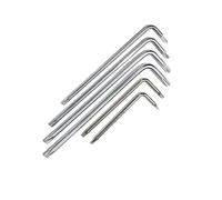 Cacciavite in acciaio T4 T5 T6 T7 T8 T9 T10 T15 T20 T25 for viti di sicurezza a prova di manomissione con testa Torx a sei lobi, 5 pezzi(T9 with hole)