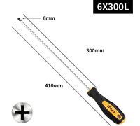 Cacciavite magnetico extra lungo con manico in gomma per aree difficili da raggi