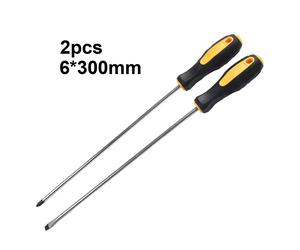 Cacciavite magnetico extra lungo con manico in gomma per aree difficili da raggi