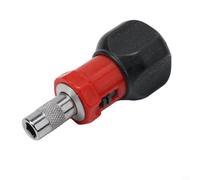 Cacciavite multifunzione a cricchetto con presa esagonale da 6,35 mm, supporto magnetico per punte, manico antiscivolo per uso in avanti e indietro, mini strumento compatto per