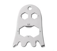 Cacciavite multifunzione EDC per esterni, chiave esagonale, portachiavi in acciaio inox, strumento multiuso per campeggio, escursionismo, riparazione fai da te, kit di fissaggio per apertura e