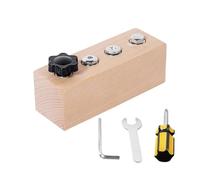 Cacciavite per - Strumento di gioco di apprendimento delle capacità motorie 20,5 x 3,5 x 3,5 cm, set di tavole pratiche in legno e metallo 365 G | Set di giochi di apprendimento per il