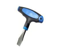 Cacciavite piatto con manico a T da 9 mm, impugnatura ergonomica in acciaio al carbonio per riparazione elettronica e regolazione del treppiede della fotocamera, cacciavite piatto professionale con