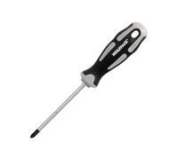 Cacciavite Pozidriv Acciaio S2 Manico TPR Bimateriale. Misura PZ 2 x Ø 6 x 100 mm. DIN5262