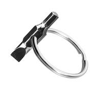 Cacciavite scanalato del metallo della chiave della doppia testa dello strumento del portachiavi del fotografo per la regolazione e la riparazione dell'ingranaggio