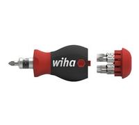 Wiha Cacciavite Stubby 43613 con caricatore di bit e 7 punte doppie