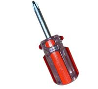 Cacciavite telescopico a testa di carota, doppio uso, piatto e per Phillips con punta magnetica, manico rosso compatto da 81 mm, per riparazioni domestiche