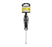 Cacciavite Torx Inviolabile Acciaio S2 Manico TPR Bimateriale. Misura T08 x Ø 3,0 x 75 mm.