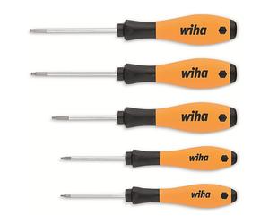 CACCIAVITE WIHA SET 362ESD K5 - acciaio, 5 pezzi, impugnatura ESD ergonomica, elettronica